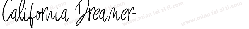 California Dreamer字体转换